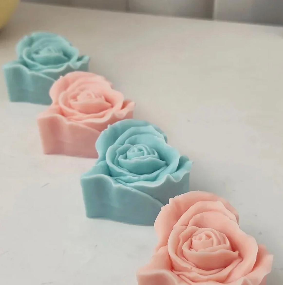Candele Profumate 3D a Forma di Cuore di Rose