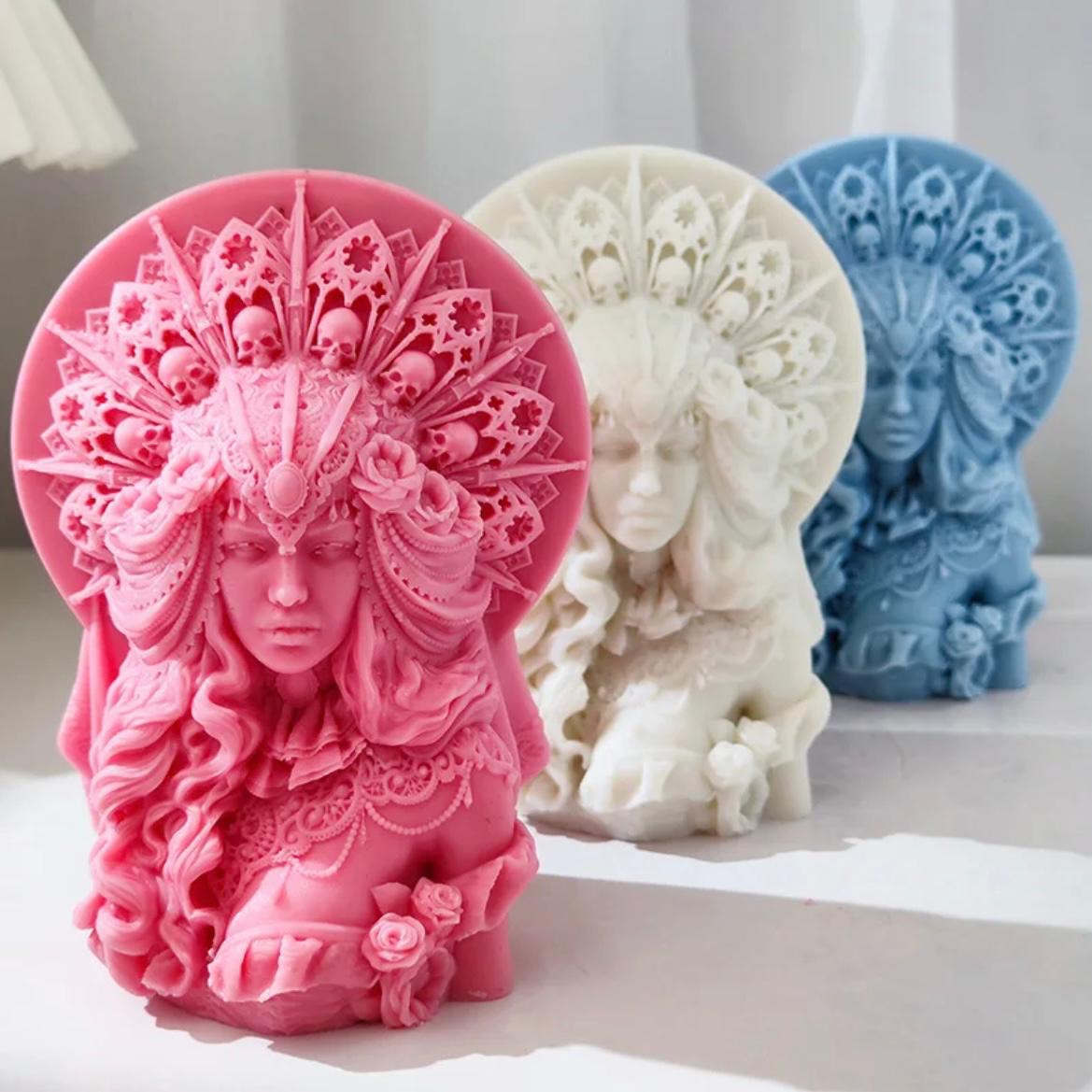 Candele Profumate a Forma di Sculture di Dea  3D