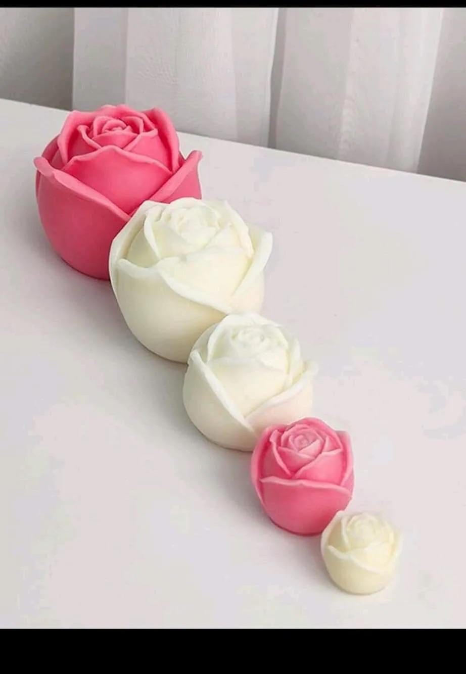 Eleganti Candele Profumate a Forma di Rosa