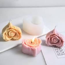 Candele Profumate 3D a Forma di Cuore di Rose