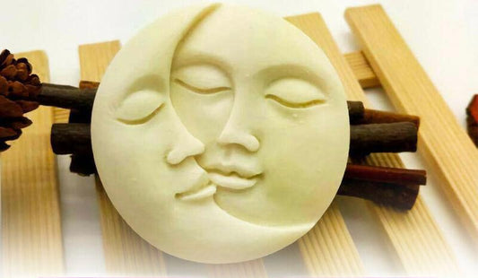 Saponi Naturali a Forma di Sun Moon Face Senza Parabeni