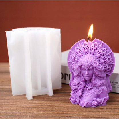 Candele Profumate a Forma di Sculture di Dea  3D